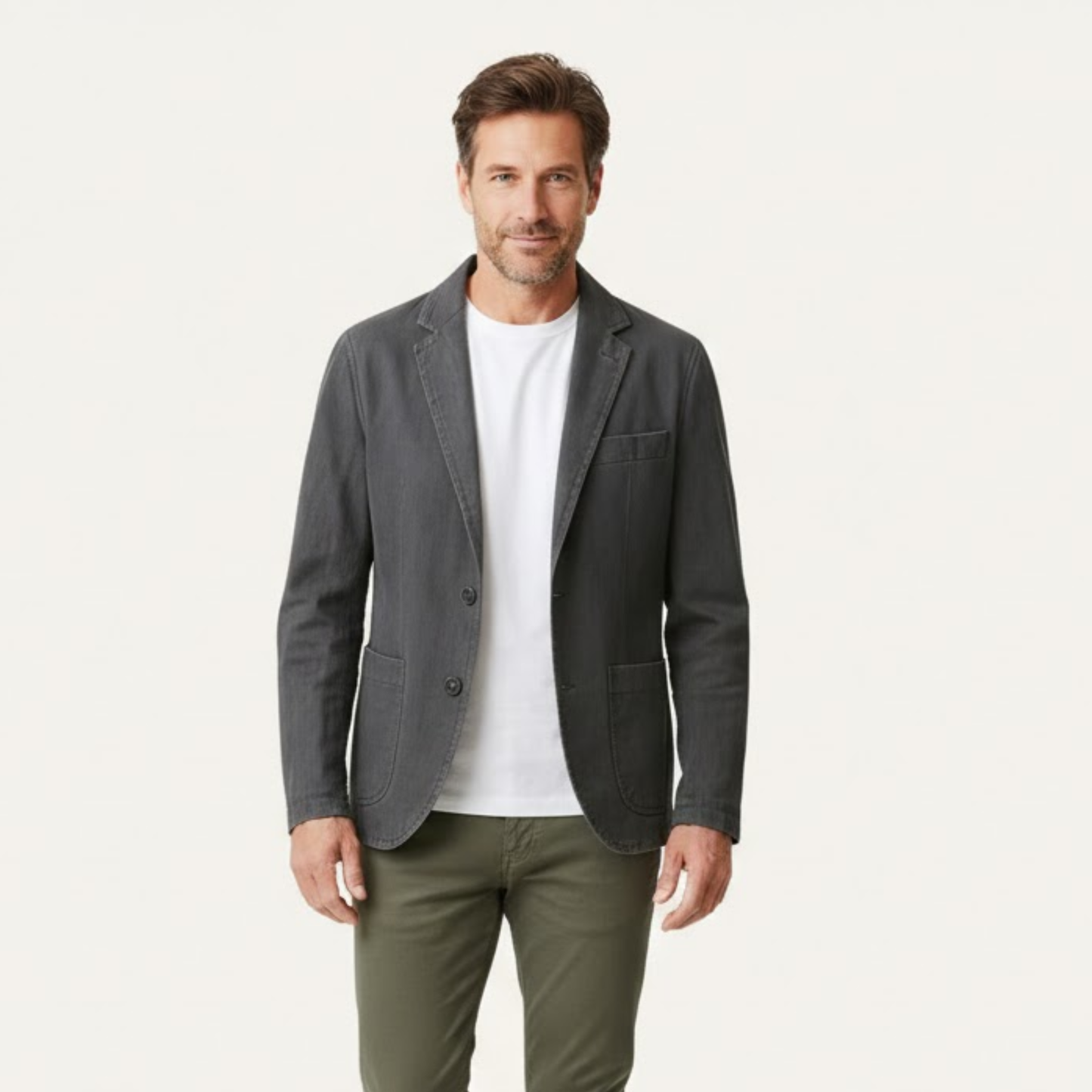 Maison Aurelle - Men’s Linen Blazer Jacket Lightweight Casual Fit 2