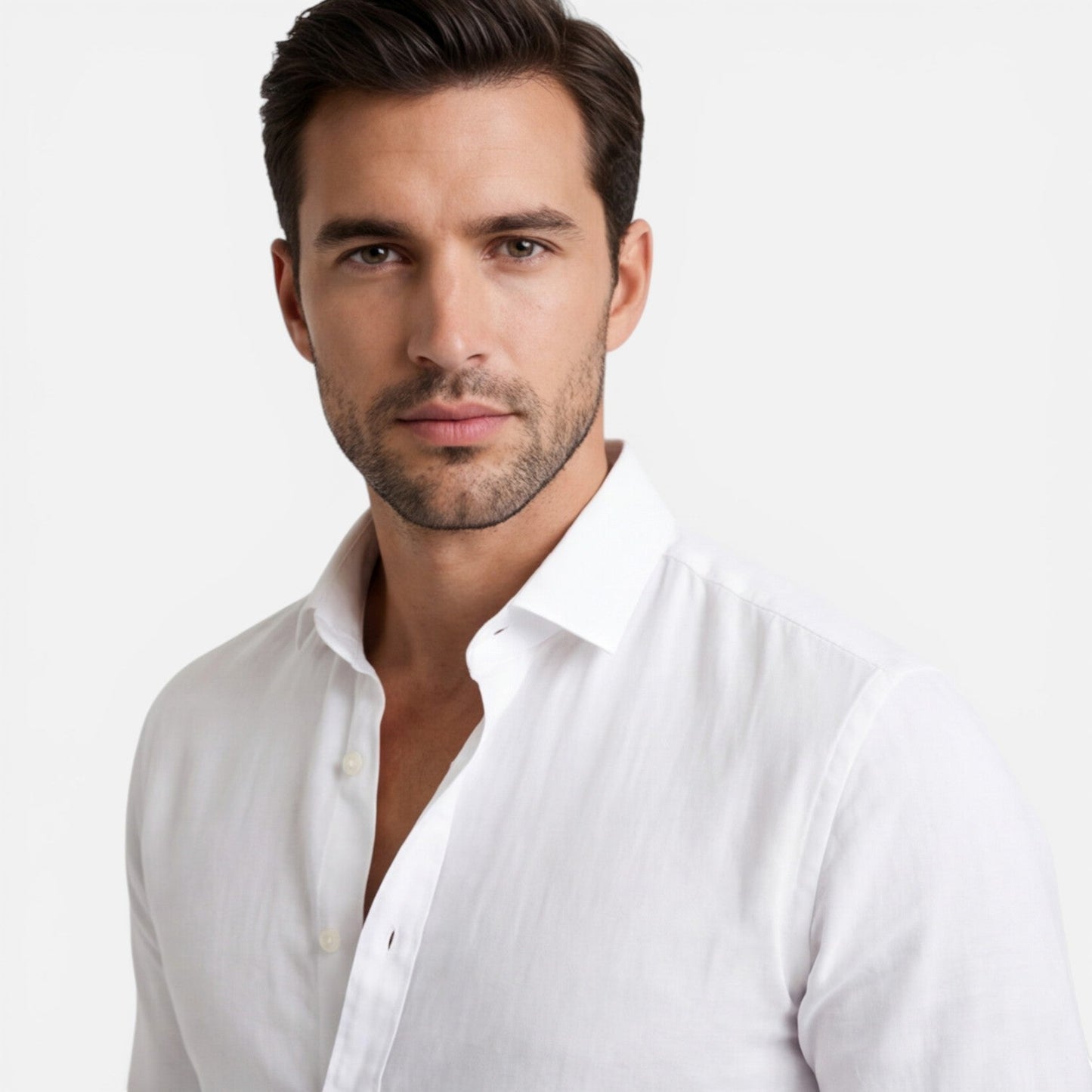 Maison Aurelle - Men’s Linen Shirt Breathable Slim Fit Elegant Design 1