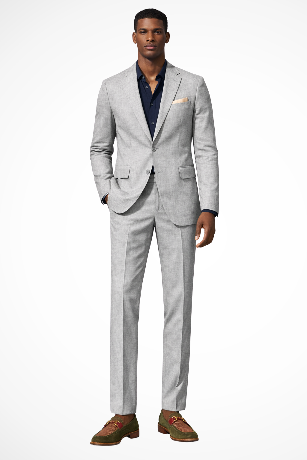 Maison Aurelle - Men's Linen Suit Breathable Tailored Elegant Fit 0