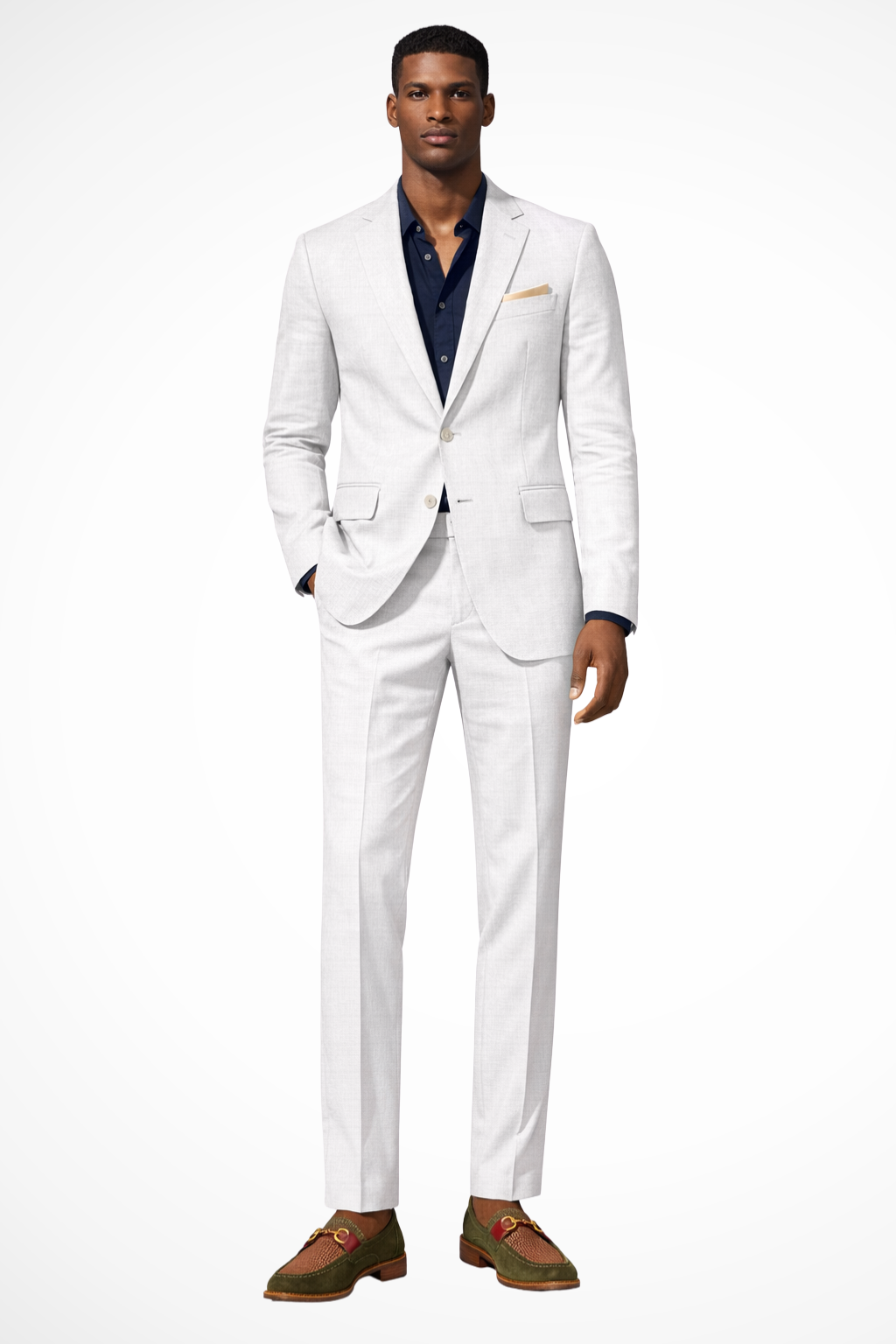 Maison Aurelle - Men's Linen Suit Breathable Tailored Elegant Fit 2