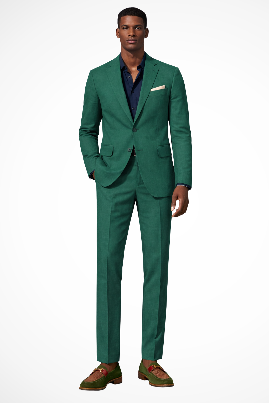 Maison Aurelle - Men's Linen Suit Breathable Tailored Elegant Fit 5
