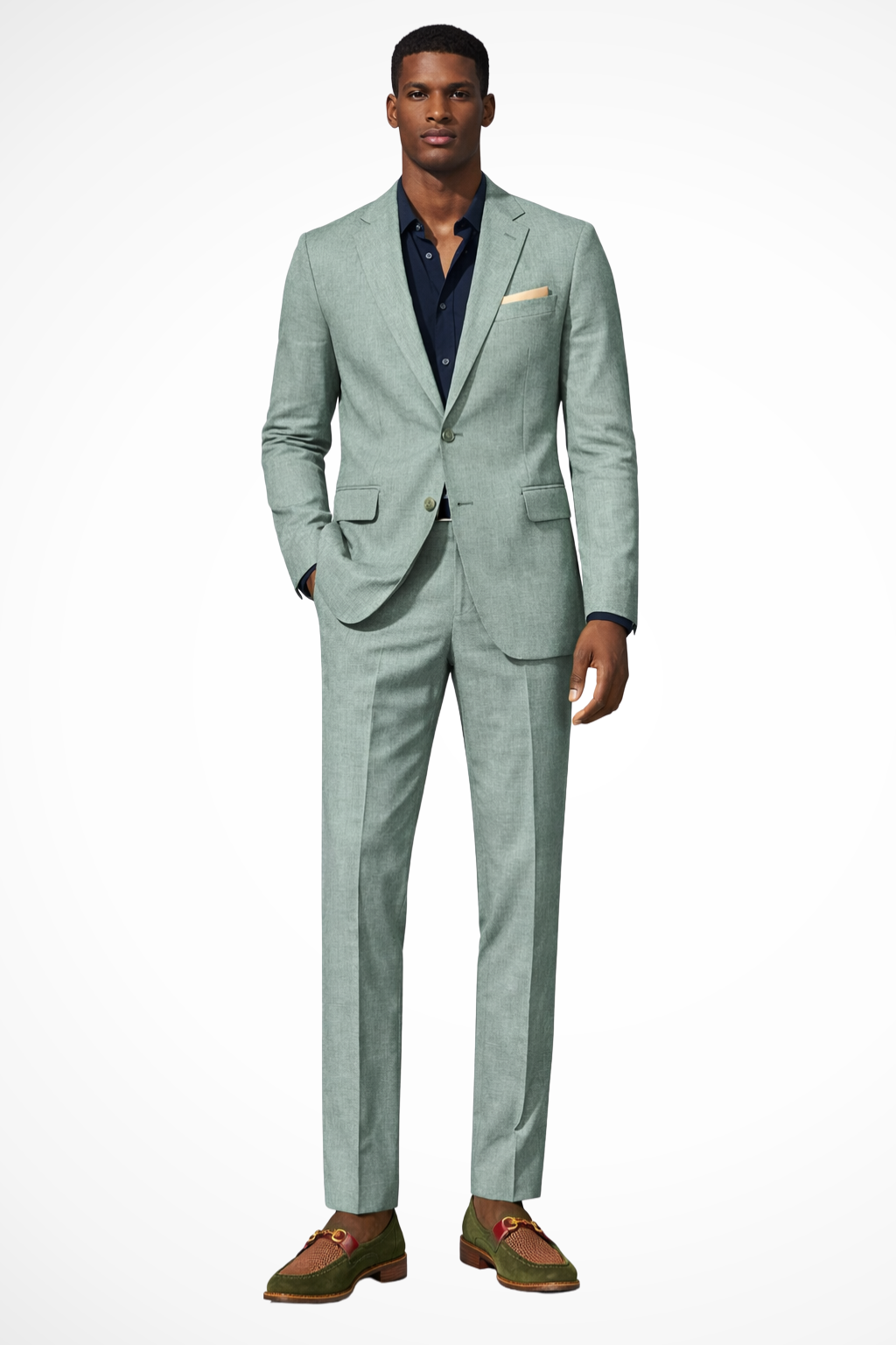 Maison Aurelle - Men's Linen Suit Breathable Tailored Elegant Fit 6