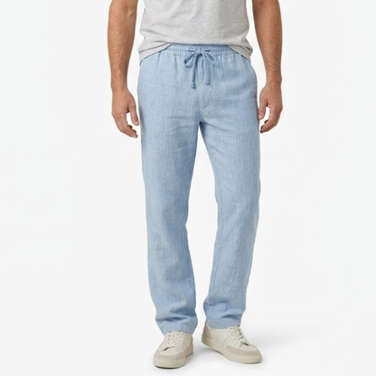 Maison Aurelle - Men’s Linen Trousers Breathable Comfortable Casual Fit 1