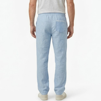 Maison Aurelle - Men’s Linen Trousers Breathable Comfortable Casual Fit 2