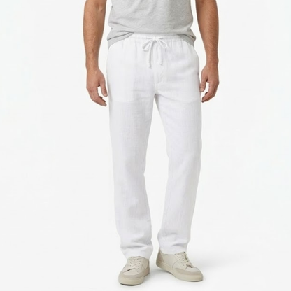 Maison Aurelle - Men’s Linen Trousers Breathable Comfortable Casual Fit 4
