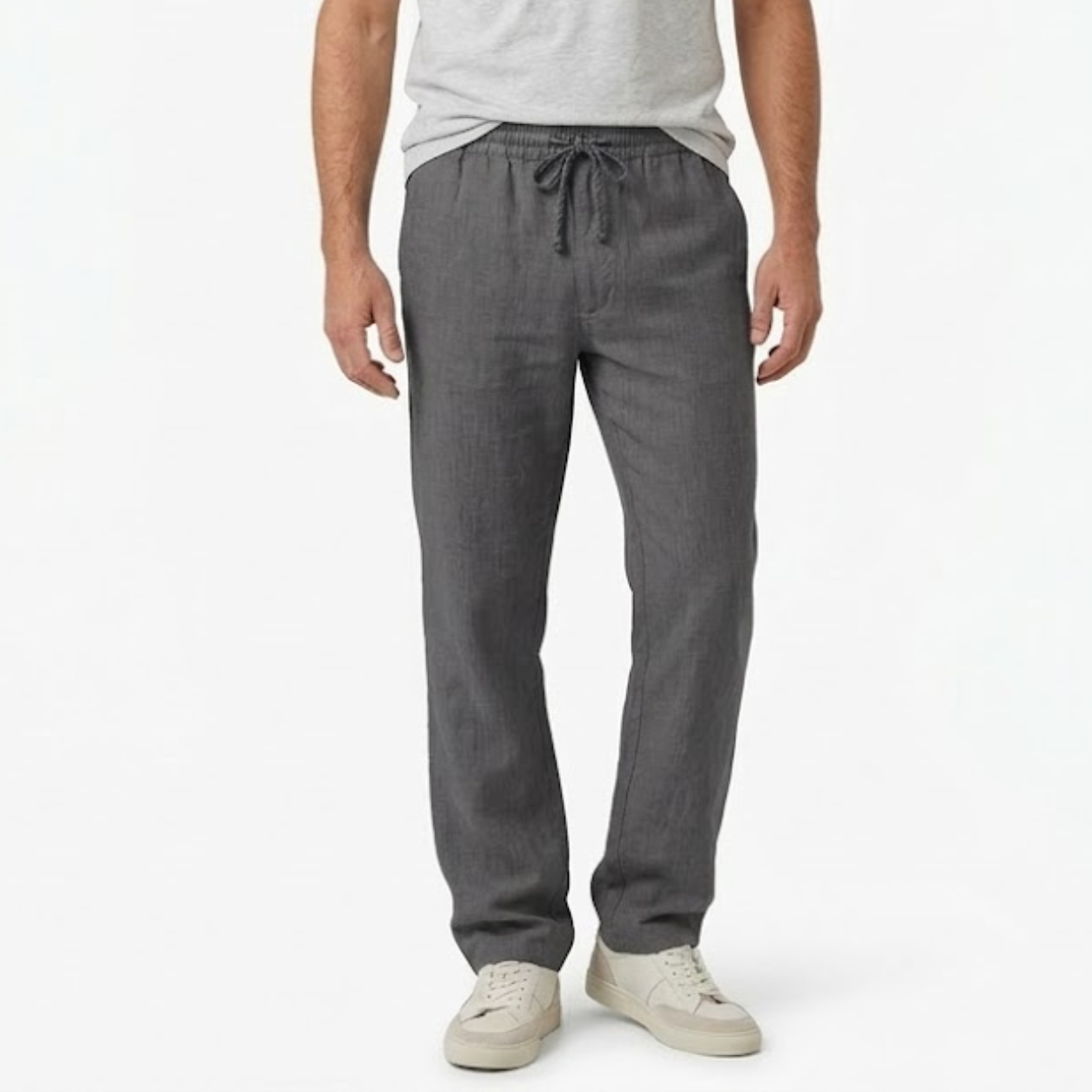 Maison Aurelle - Men’s Linen Trousers Breathable Comfortable Casual Fit 5