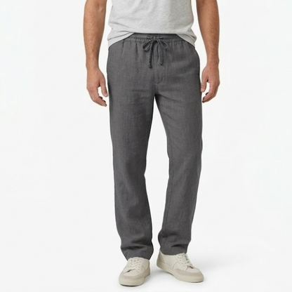 Maison Aurelle - Men’s Linen Trousers Breathable Comfortable Casual Fit 5