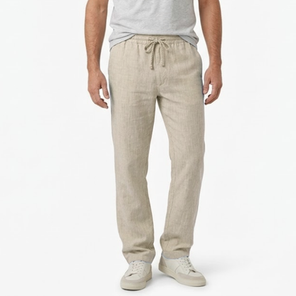 Maison Aurelle - Men’s Linen Trousers Breathable Comfortable Casual Fit 6