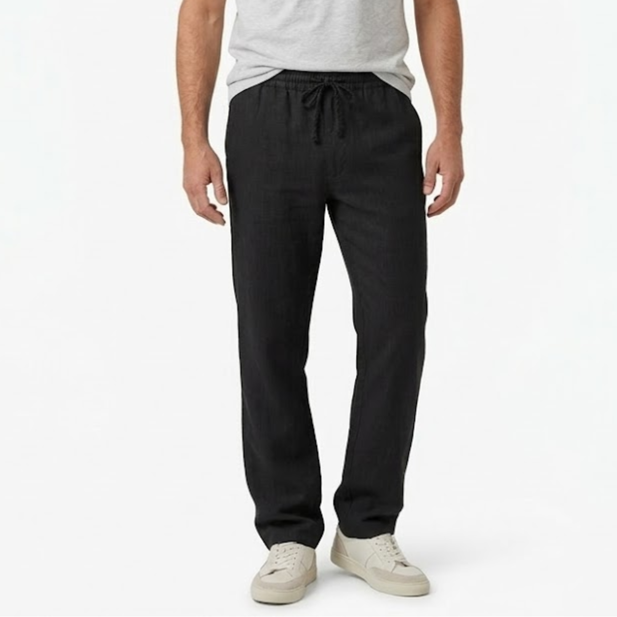 Maison Aurelle - Men’s Linen Trousers Breathable Comfortable Casual Fit 7