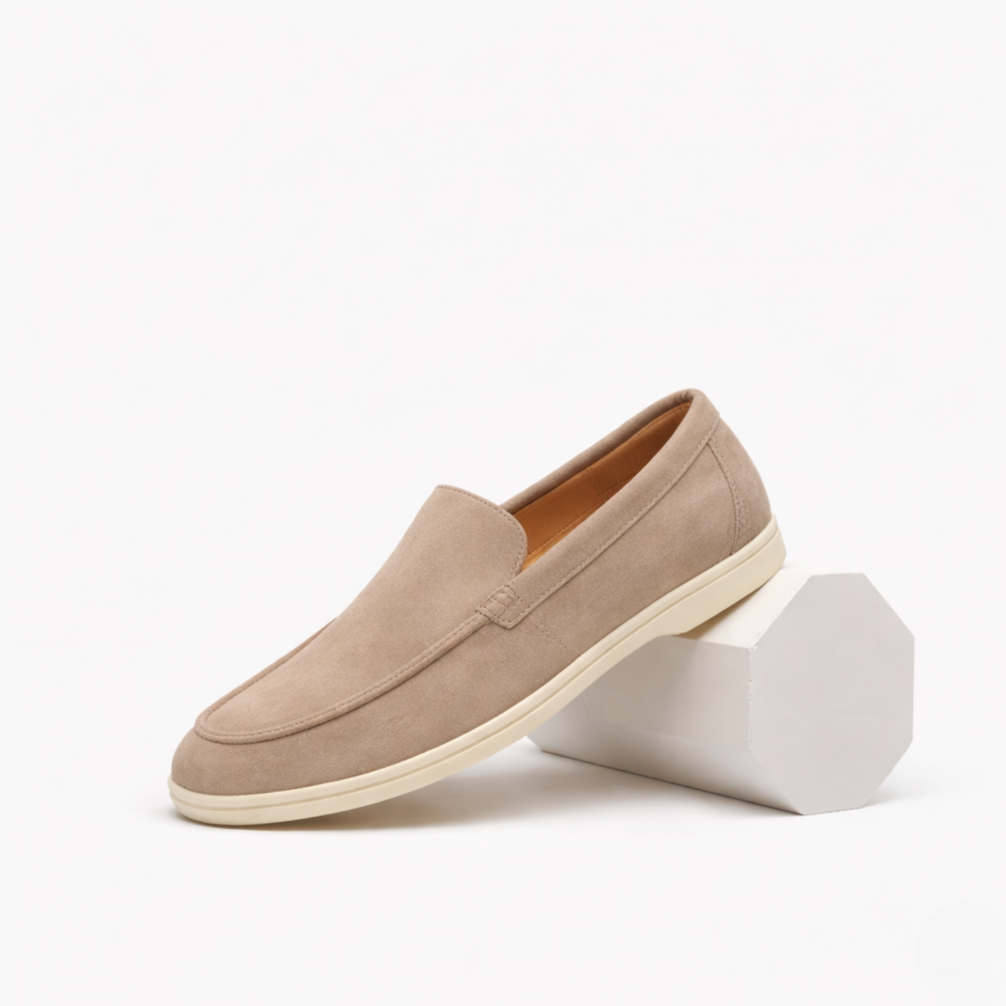 Maison Aurelle - Men’s Loafers Leather Comfortable Slip-On Classic Brown 0
