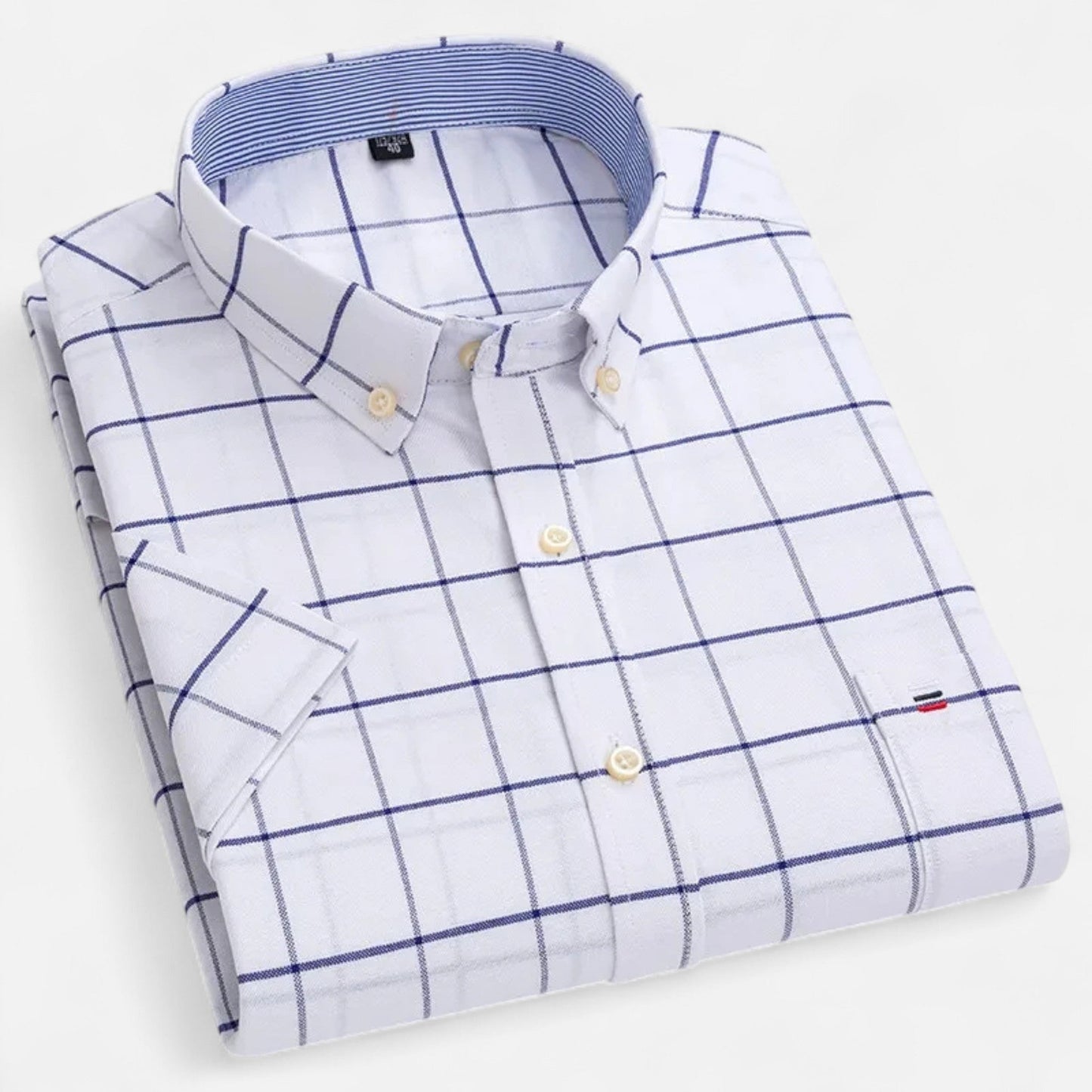Maison Aurelle - Men's Oxford Cotton Shirt Breathable Summer Elegance 11