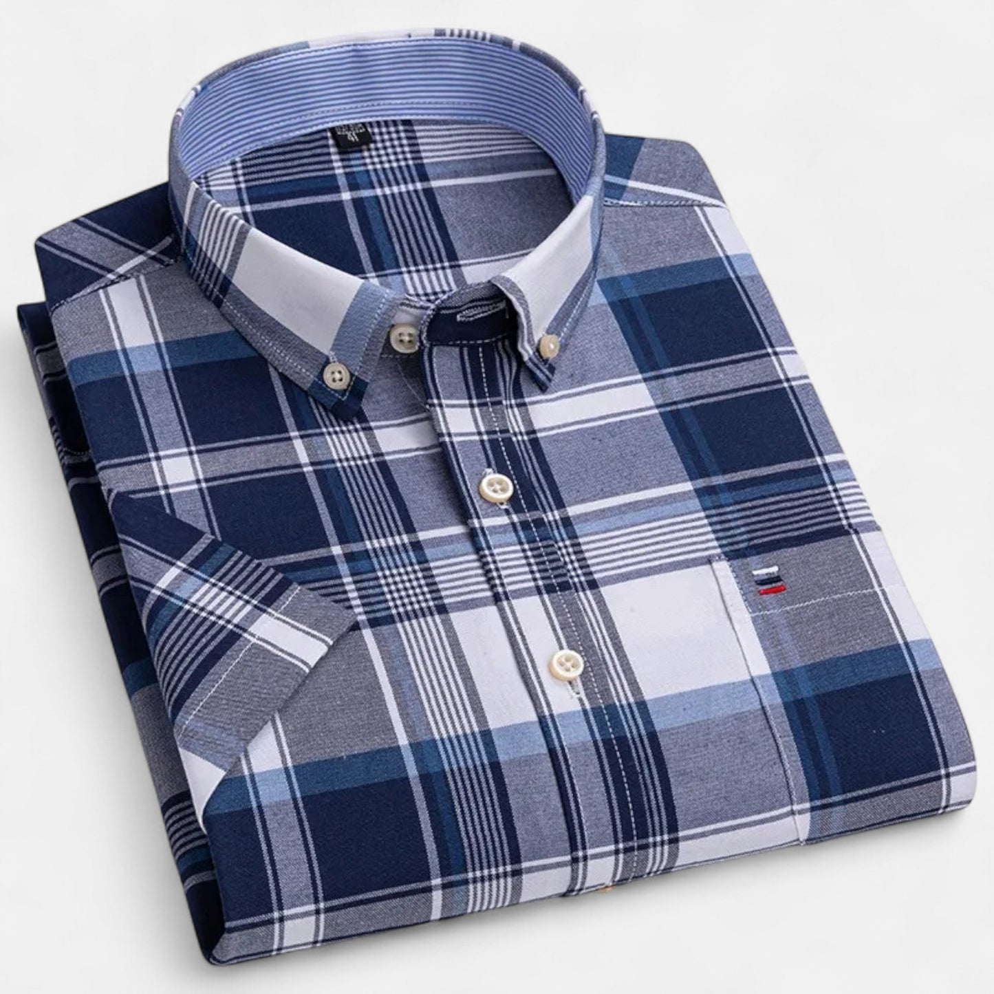 Maison Aurelle - Men's Oxford Cotton Shirt Breathable Summer Elegance 2