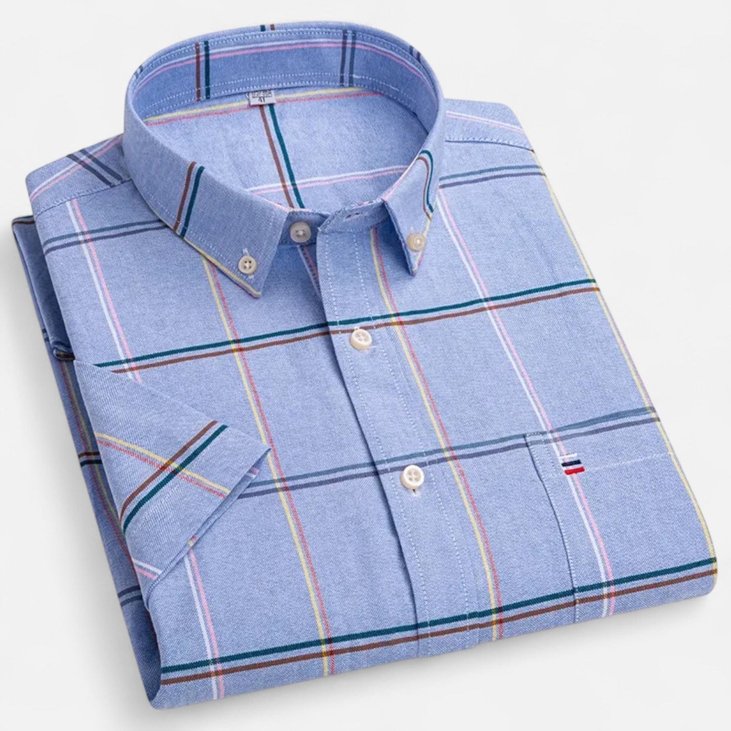 Maison Aurelle - Men's Oxford Cotton Shirt Breathable Summer Elegance 3