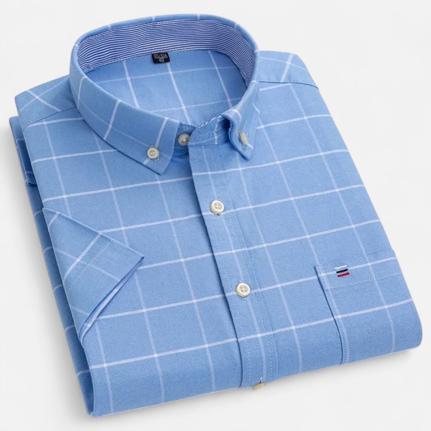 Maison Aurelle - Men's Oxford Cotton Shirt Breathable Summer Elegance 6