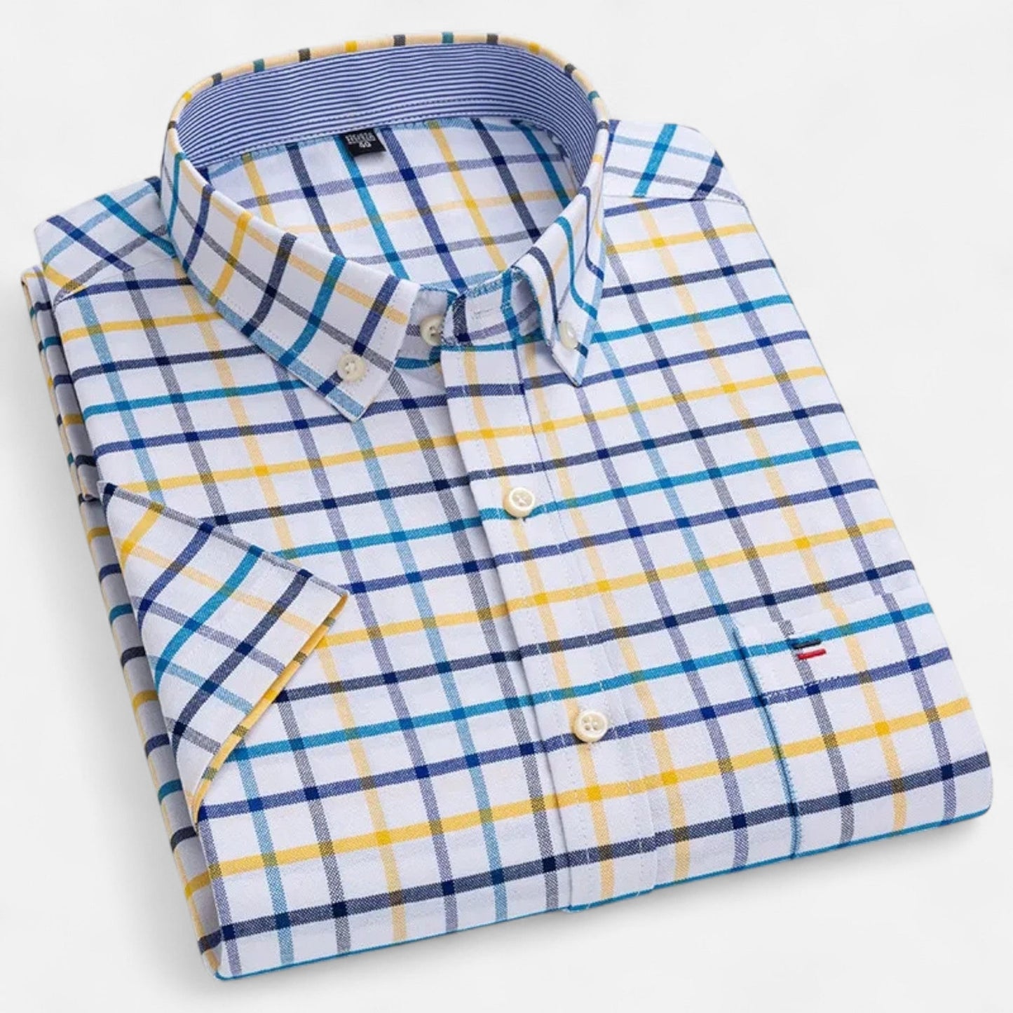 Maison Aurelle - Men's Oxford Cotton Shirt Breathable Summer Elegance 7