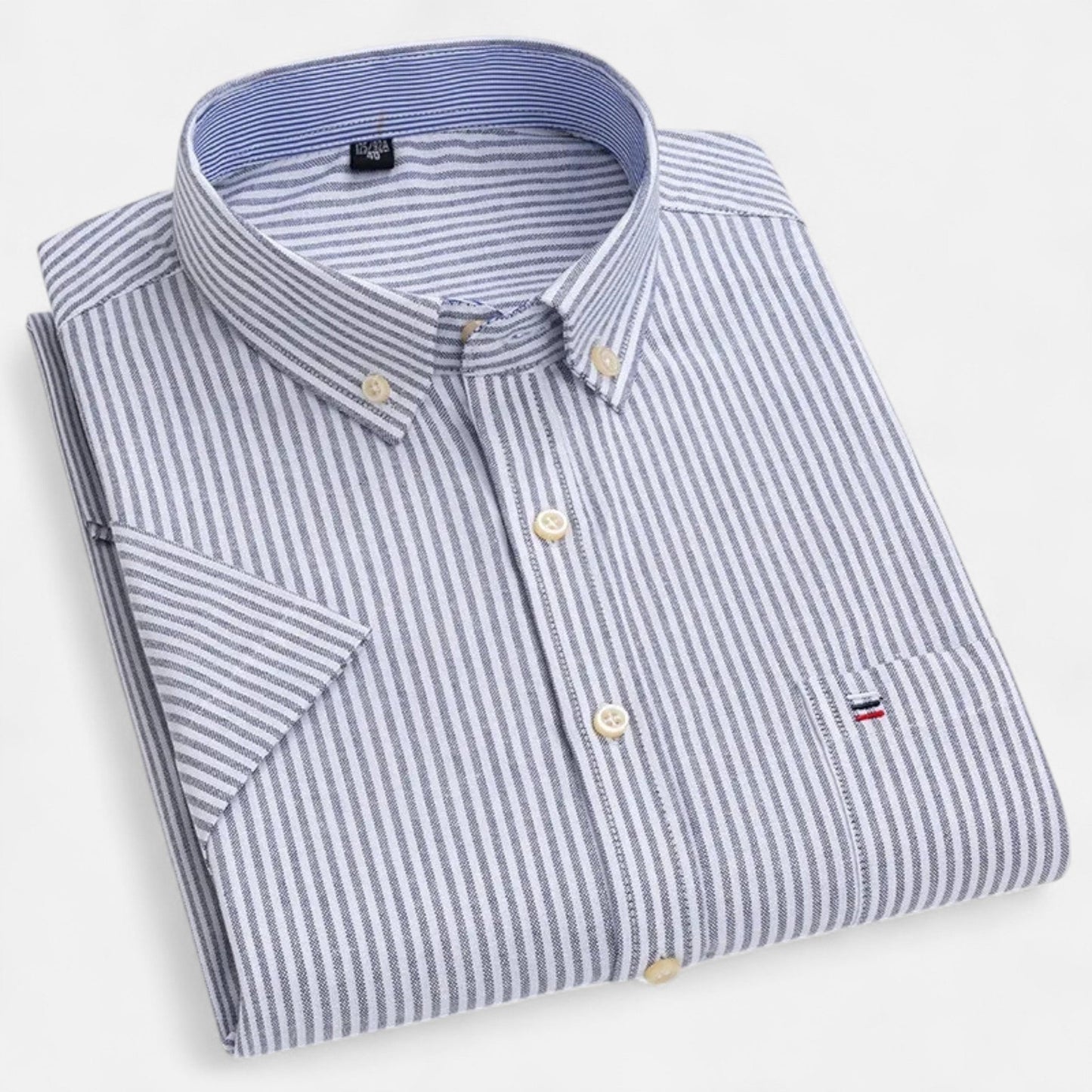 Maison Aurelle - Men's Oxford Cotton Shirt Breathable Summer Elegance 9