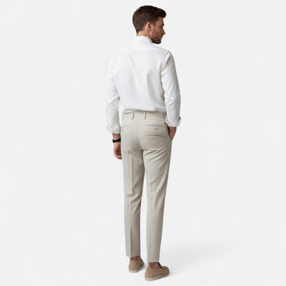 Maison Aurelle - Men's Pants Italian Wool Blend Tailored Fit Elegant 2