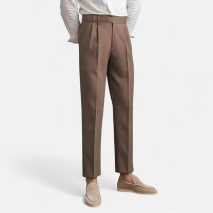 Maison Aurelle - Men's Pants Italian Wool Blend Tailored Fit Elegant 3