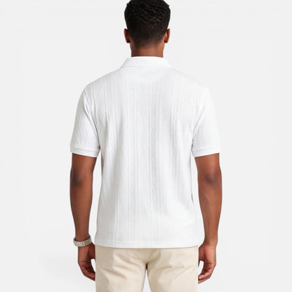Maison Aurelle - Men's Polo Shirt Breathable Knit Slim Fit Casual 1