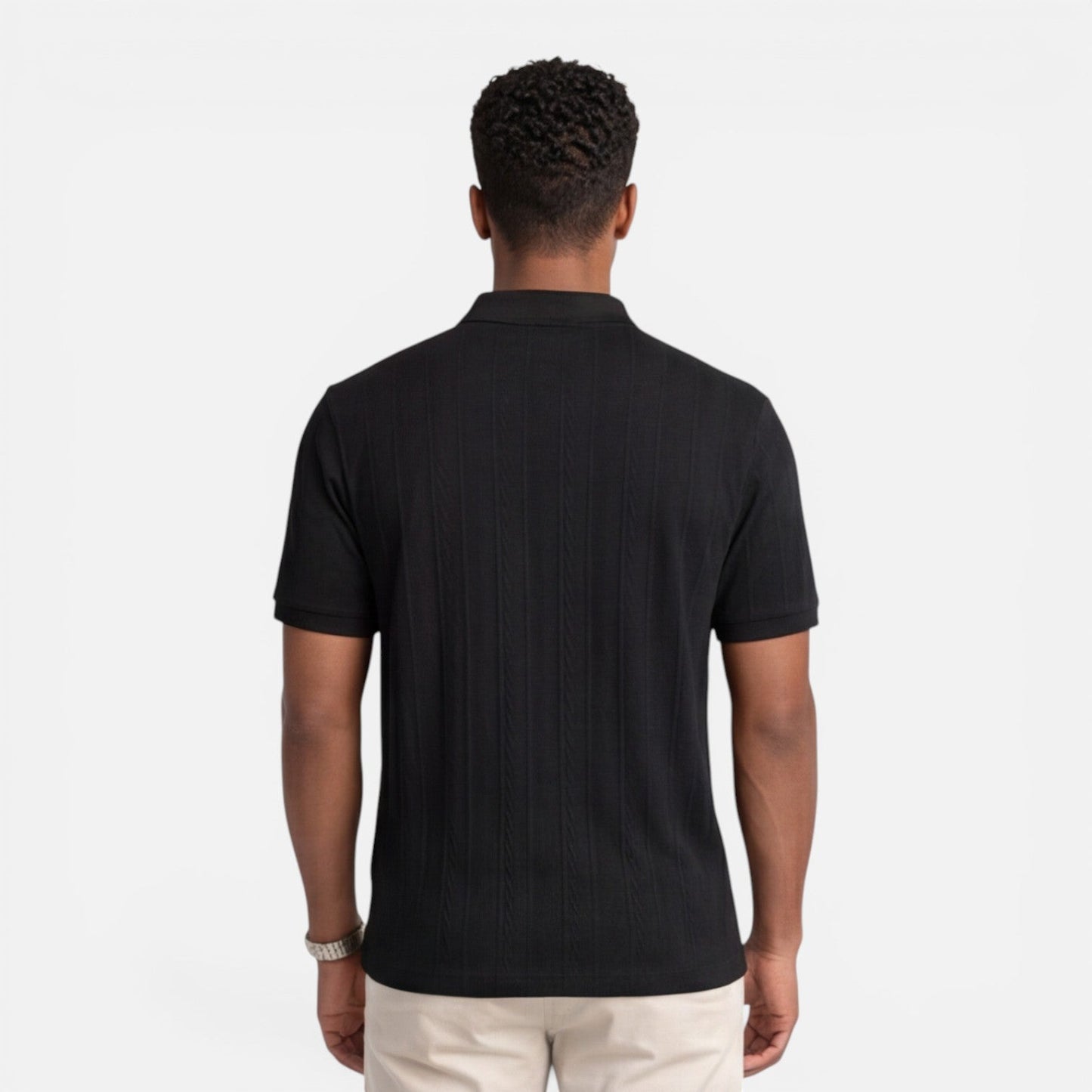 Maison Aurelle - Men's Polo Shirt Breathable Knit Slim Fit Casual 6