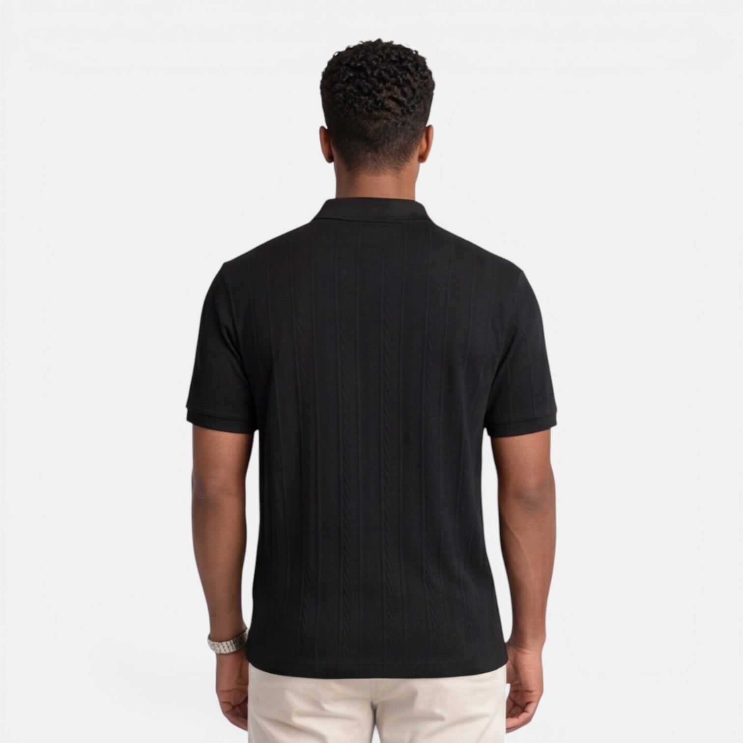 Maison Aurelle - Men's Polo Shirt Breathable Knit Slim Fit Casual 6