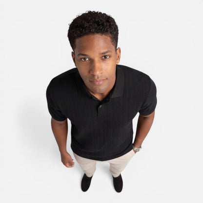 Maison Aurelle - Men's Polo Shirt Breathable Knit Slim Fit Casual 7