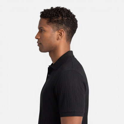 Maison Aurelle - Men's Polo Shirt Breathable Knit Slim Fit Casual 8