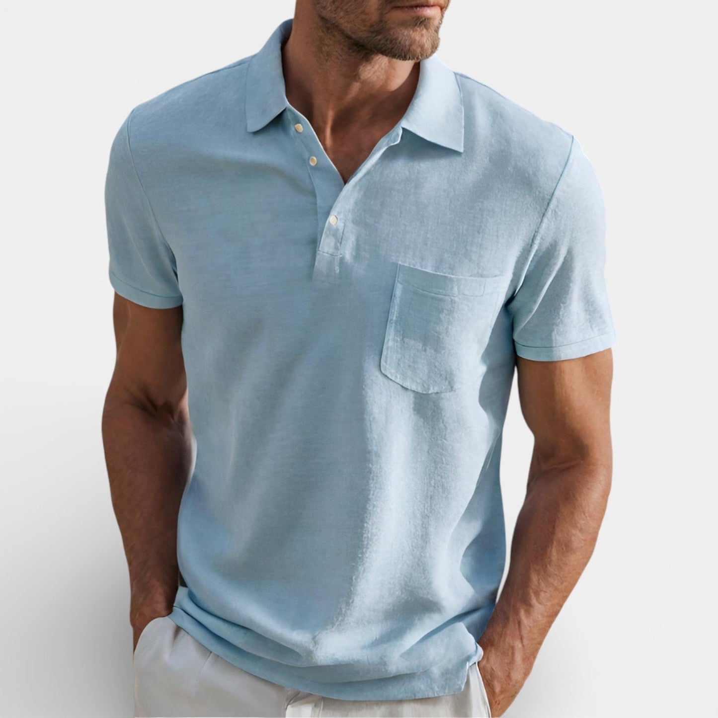Maison Aurelle - Men's Polo Shirt Lightweight Breathable Classic Fit 0