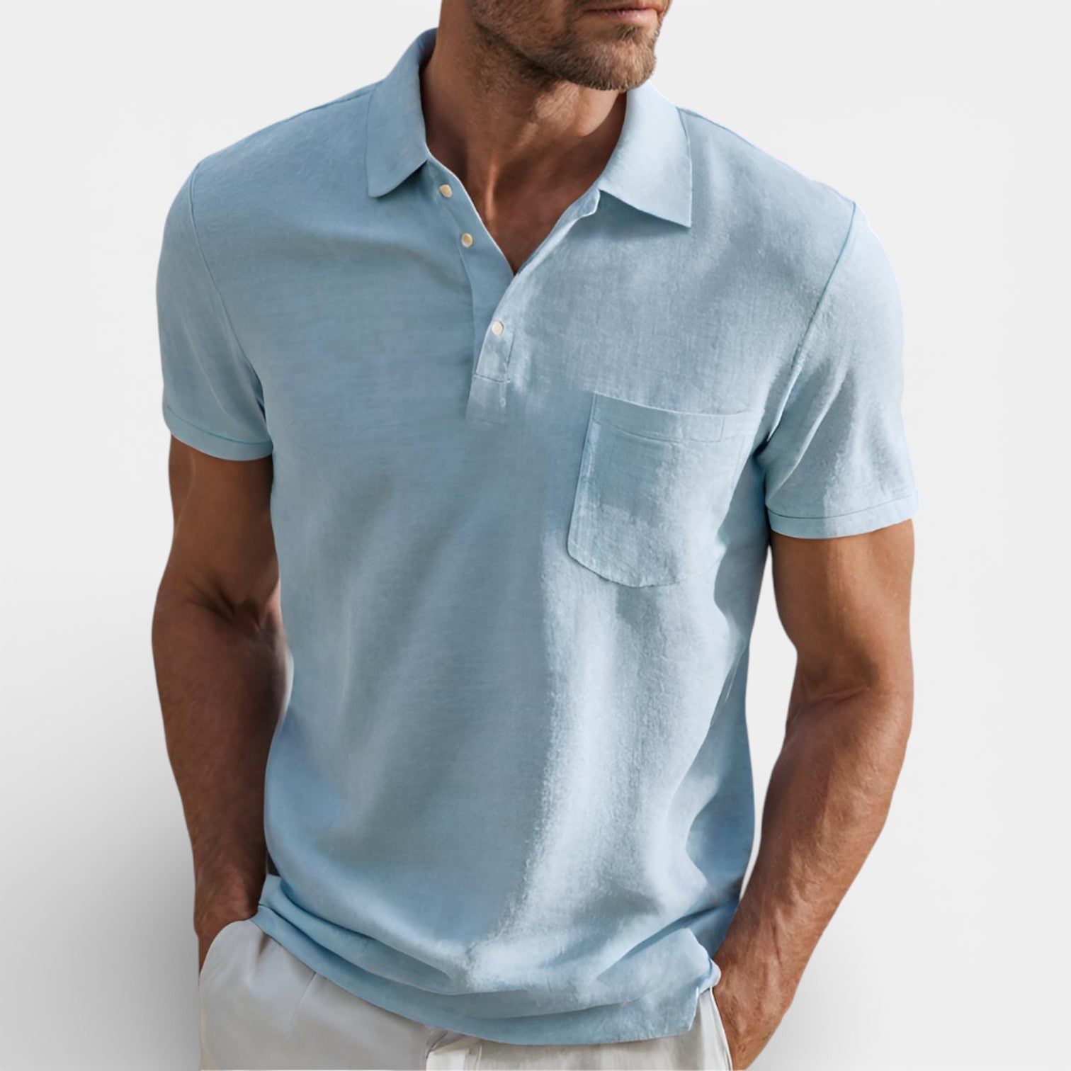 Maison Aurelle - Men's Polo Shirt Lightweight Breathable Classic Fit 0