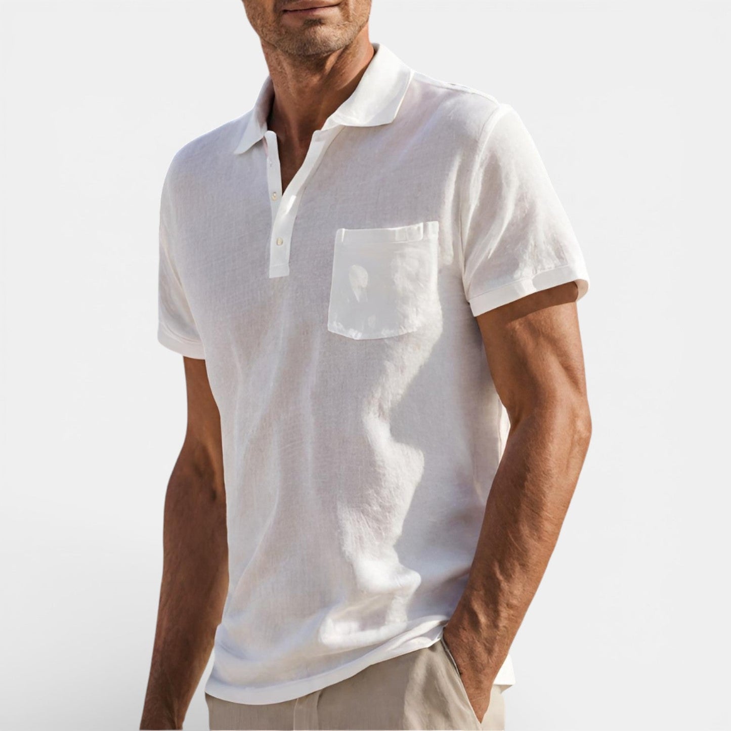 Maison Aurelle - Men's Polo Shirt Lightweight Breathable Classic Fit 2