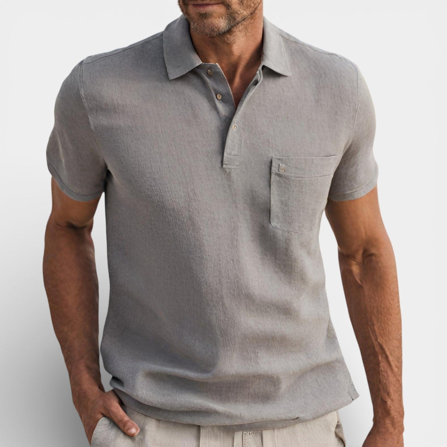 Maison Aurelle - Men's Polo Shirt Lightweight Breathable Classic Fit 3