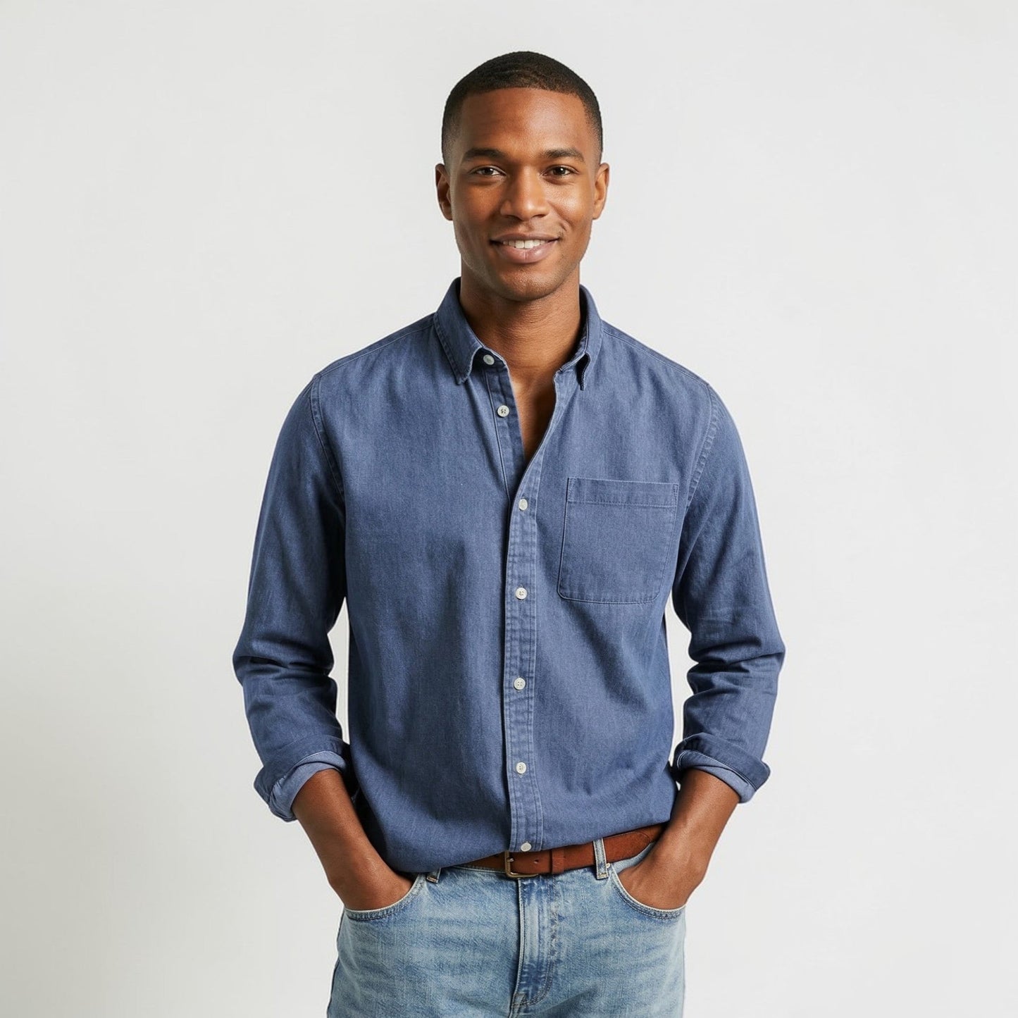 Maison Aurelle - Men’s Shirt Cotton Comfortable Everyday Classic Fit 1
