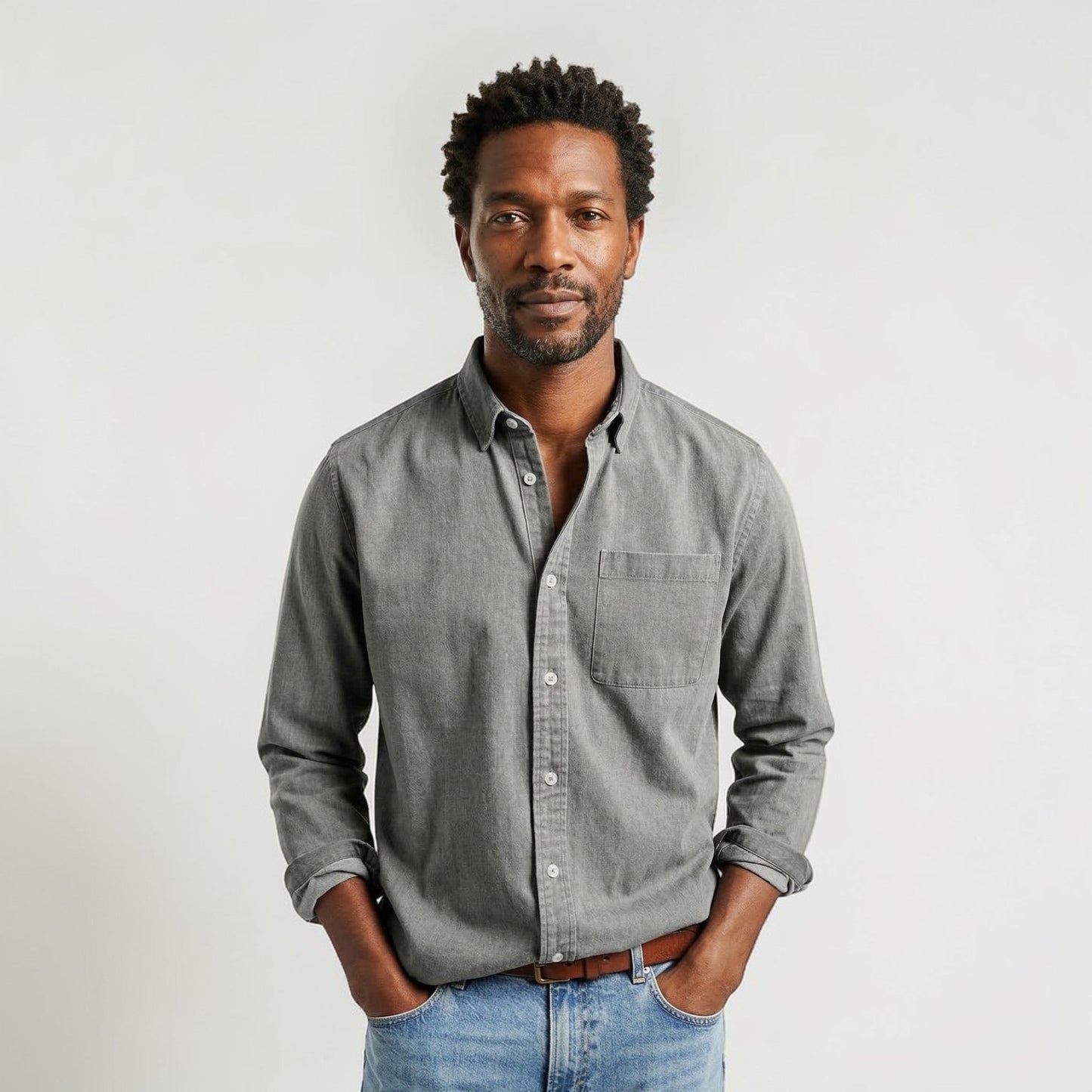 Maison Aurelle - Men’s Shirt Cotton Comfortable Everyday Classic Fit 3