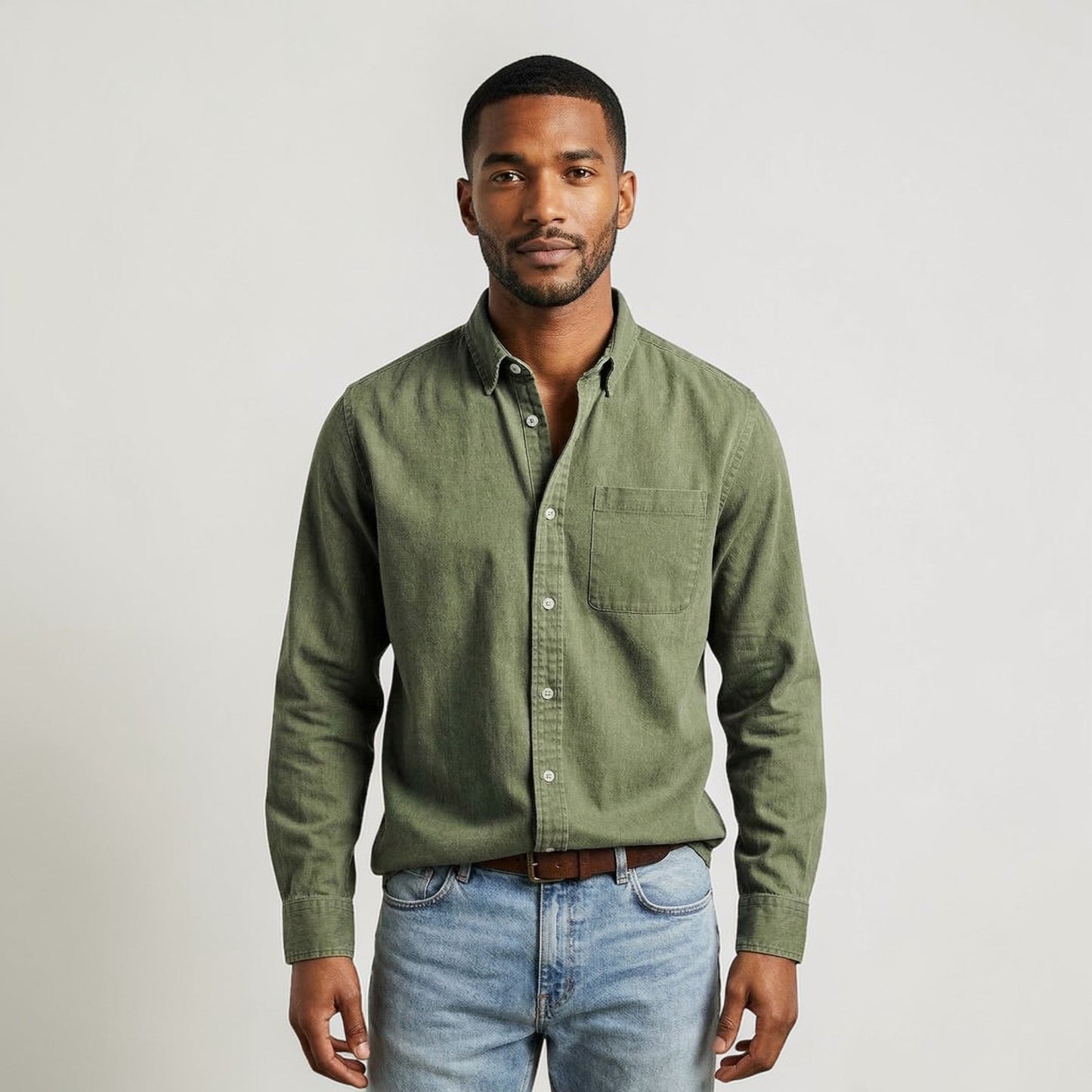 Maison Aurelle - Men’s Shirt Cotton Comfortable Everyday Classic Fit 5