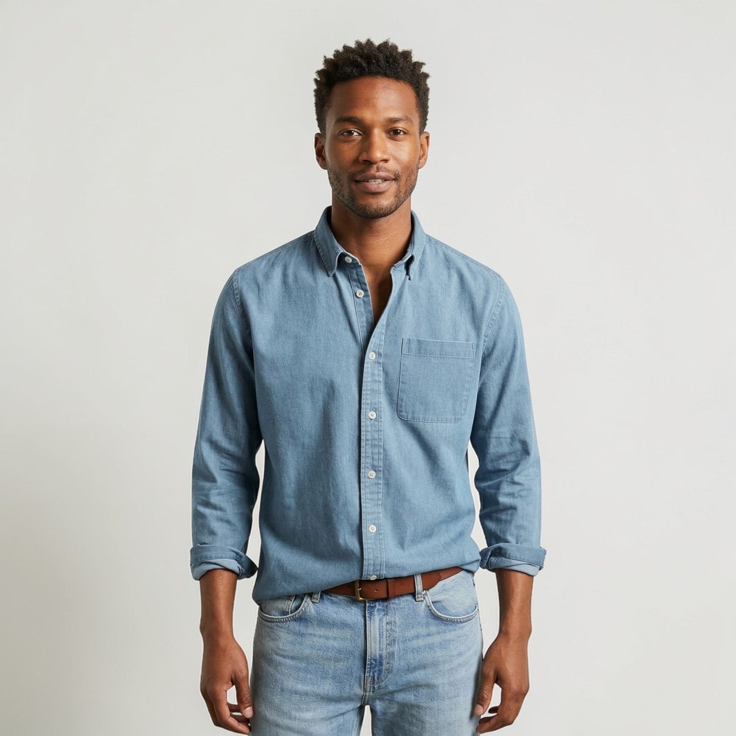 Maison Aurelle - Men’s Shirt Cotton Comfortable Everyday Classic Fit 9