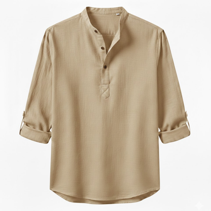 Maison Aurelle - Men’s Shirt Linen Breathable Casual Comfort Fit 0