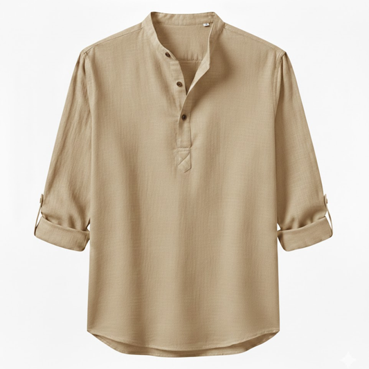 Maison Aurelle - Men’s Shirt Linen Breathable Casual Comfort Fit 0