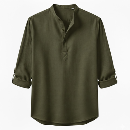 Maison Aurelle - Men’s Shirt Linen Breathable Casual Comfort Fit 10