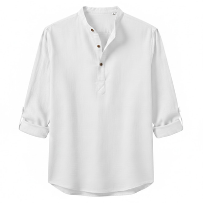 Maison Aurelle - Men’s Shirt Linen Breathable Casual Comfort Fit 4