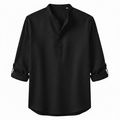 Maison Aurelle - Men’s Shirt Linen Breathable Casual Comfort Fit 8