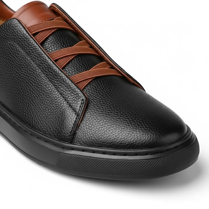 Maison Aurelle - Men’s Slip-On Sneakers Leather Breathable Casual Comfort 7