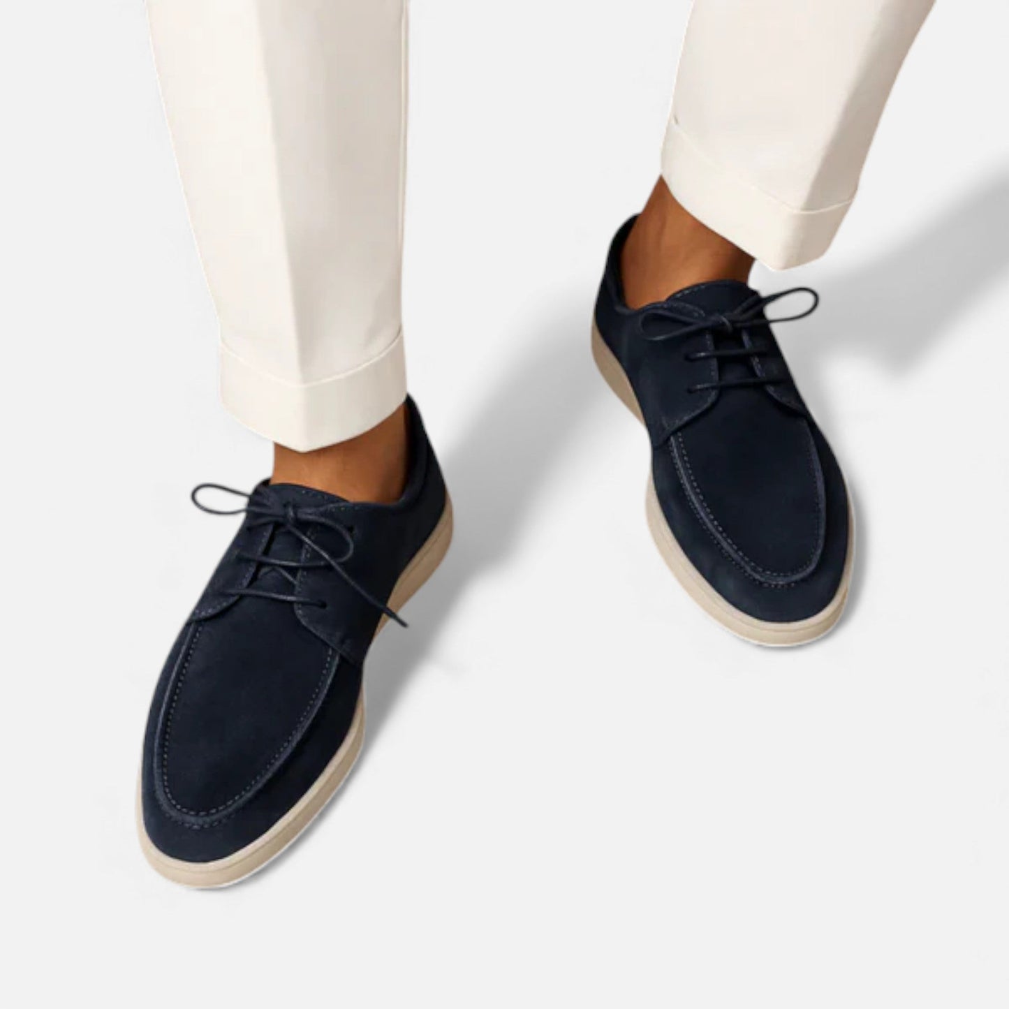 Maison Aurelle - Men's Suede Lace-Up Shoes Comfortable Elegant Fit 0