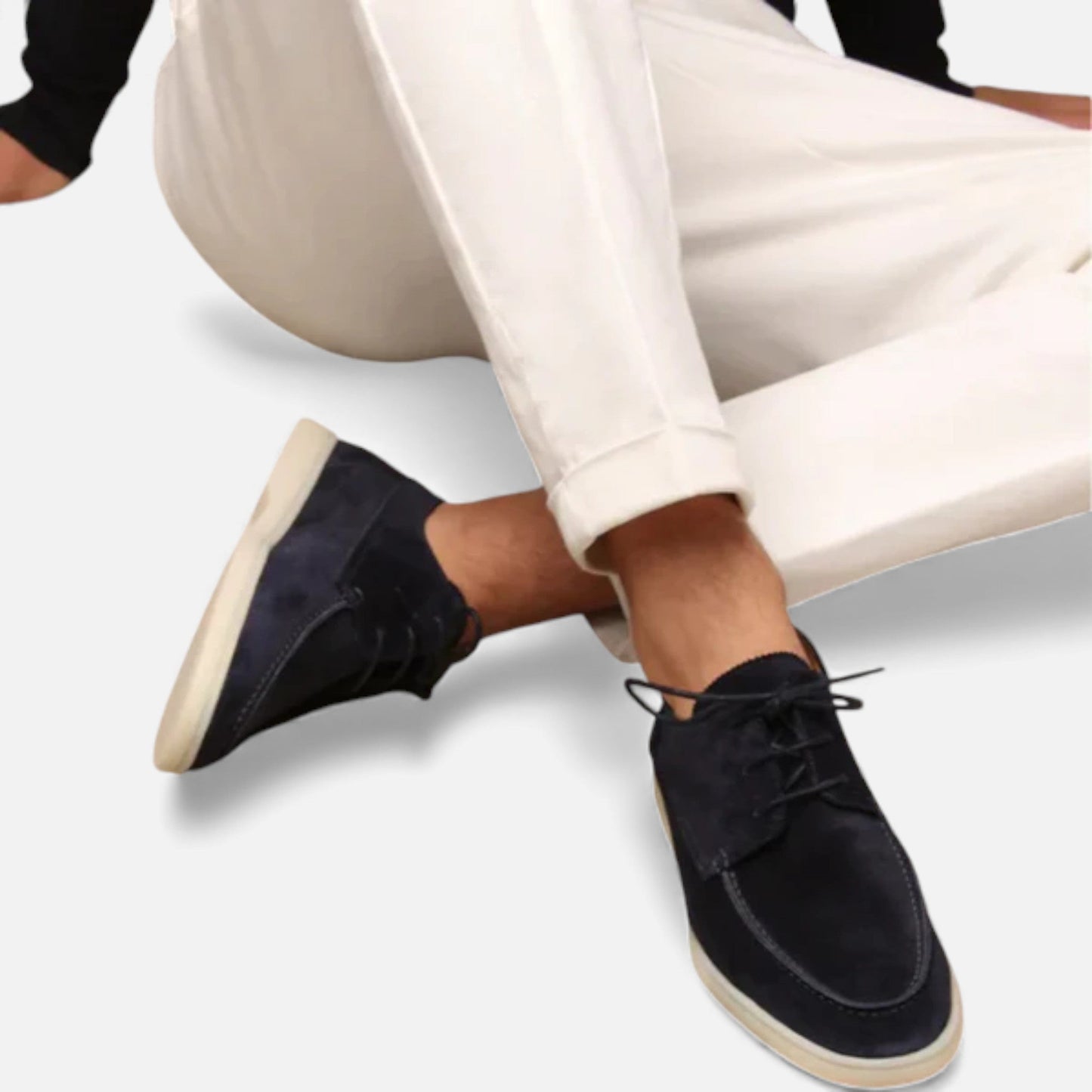 Maison Aurelle - Men's Suede Lace-Up Shoes Comfortable Elegant Fit 3