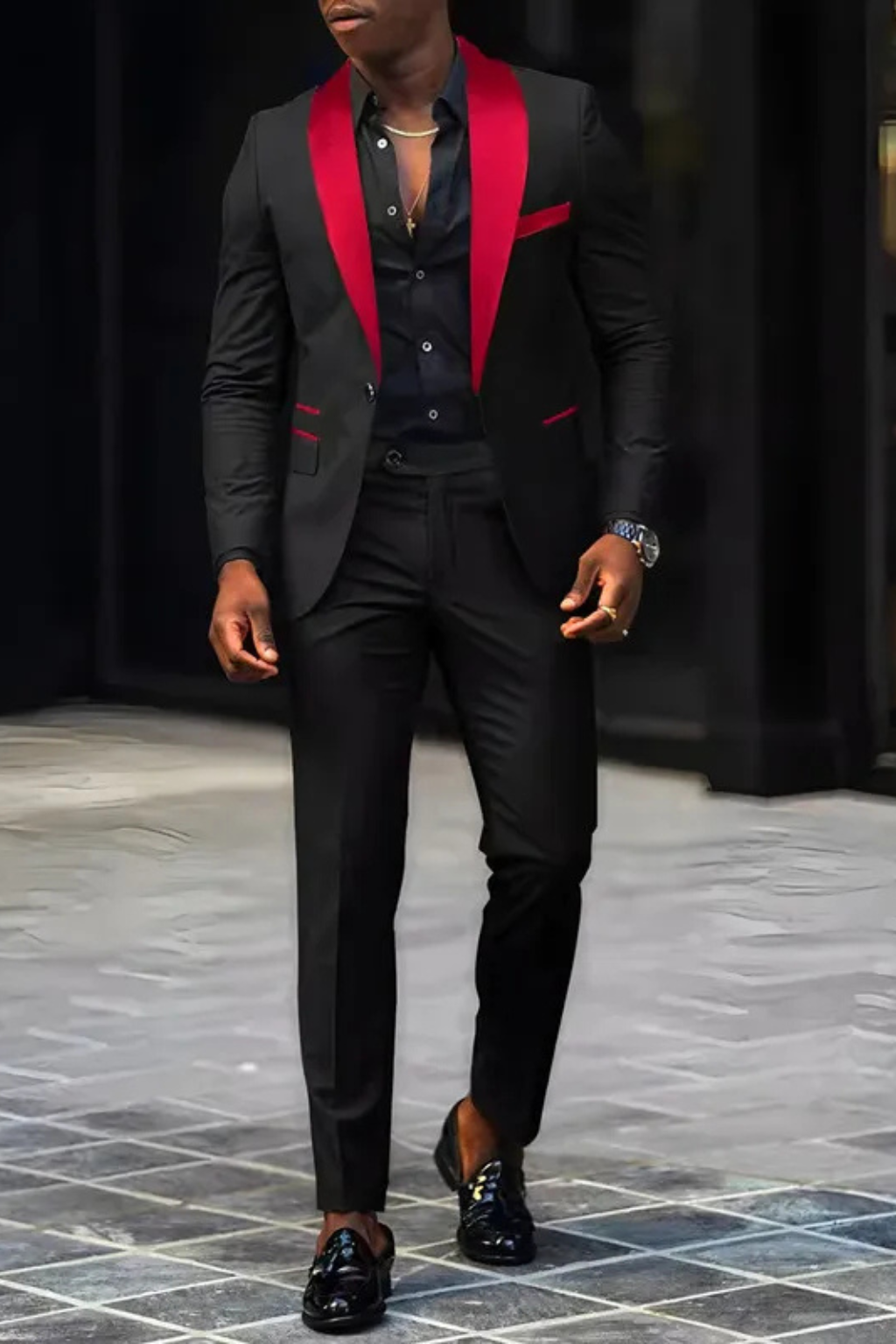 Maison Aurelle - Men’s Suit High-Quality Fabric Tailored Fit Elegant Design 3