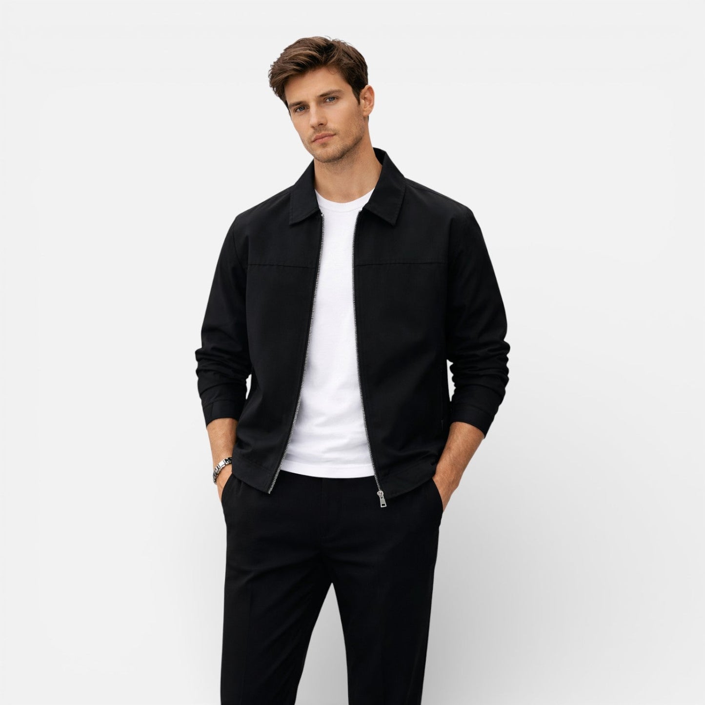 Maison Aurelle - Men’s Summer Jacket Lightweight Elegant Everyday Wear 1