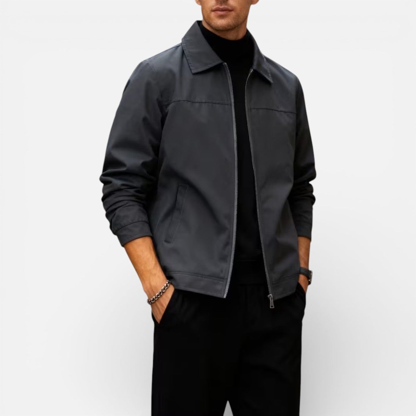 Maison Aurelle - Men’s Summer Jacket Lightweight Elegant Everyday Wear 3