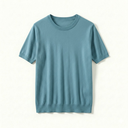 Maison Aurelle - Men’s T-Shirt Merino Wool Blend Breathable Casual Fit 4