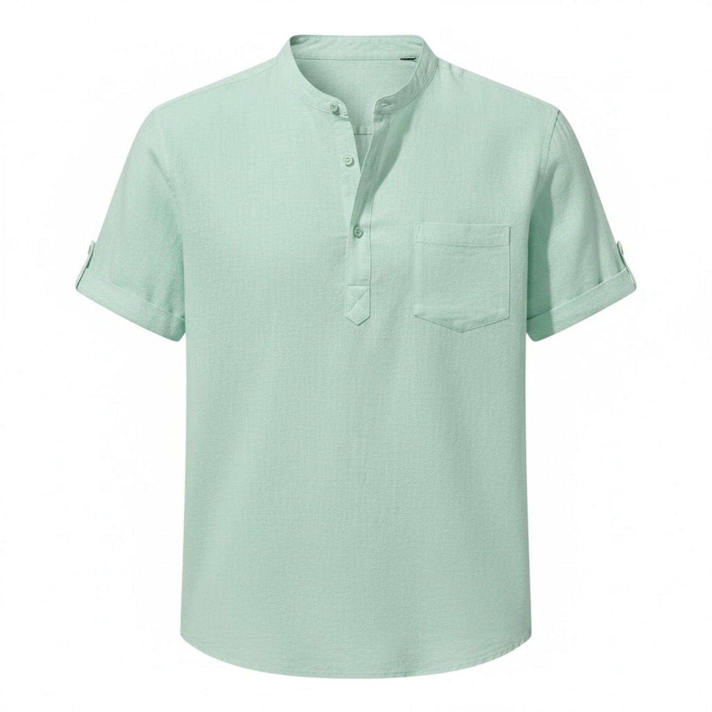 Maison Aurelle - Men’s T Shirt Cotton Linen Casual Lightweight Fit 0