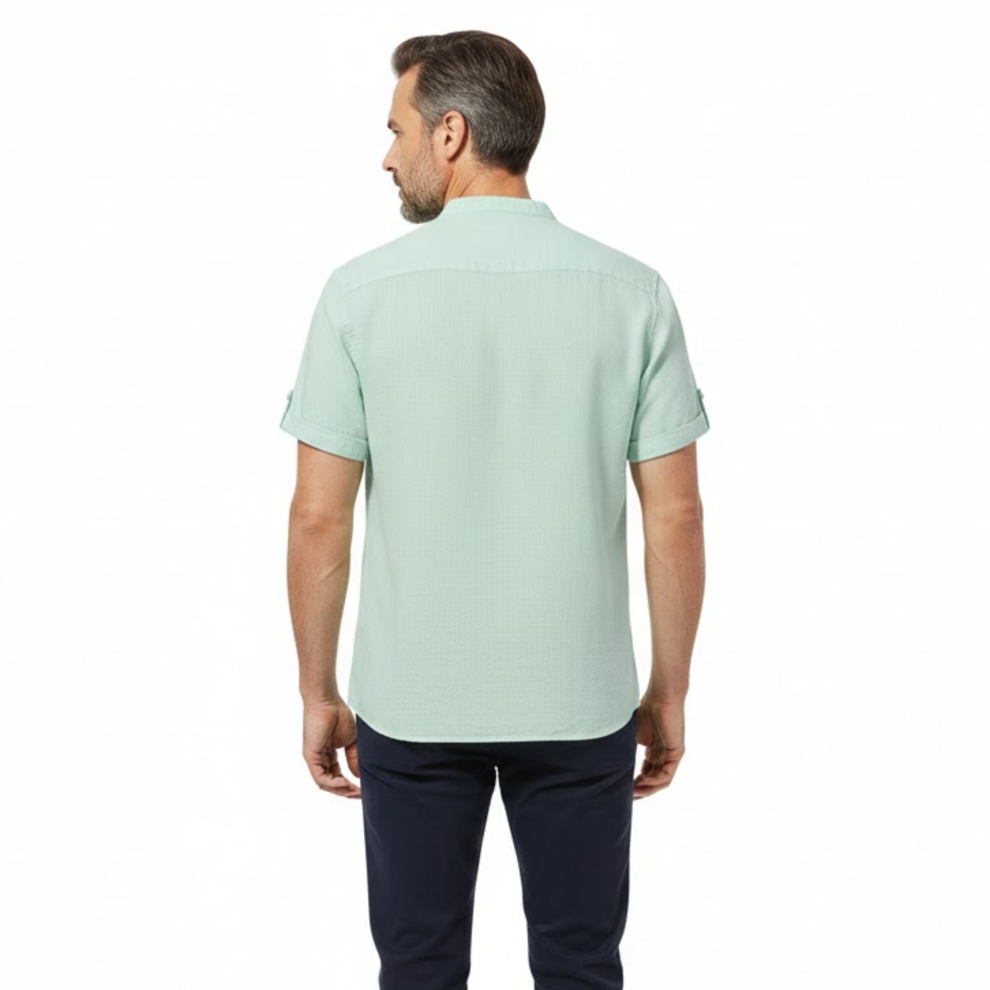 Maison Aurelle - Men’s T Shirt Cotton Linen Casual Lightweight Fit 2