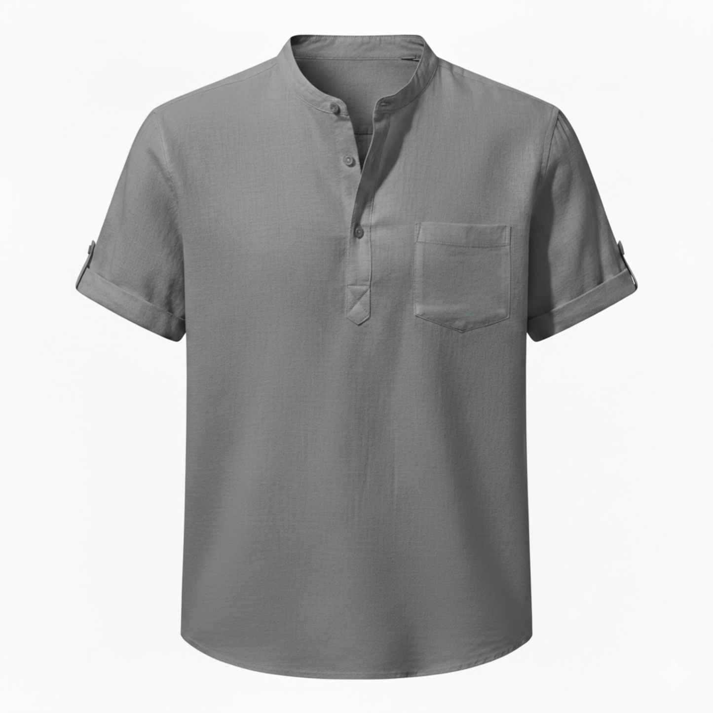 Maison Aurelle - Men’s T Shirt Cotton Linen Casual Lightweight Fit 5